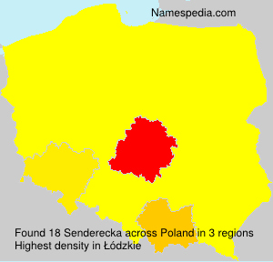 Surname Senderecka in Poland Surname Senderecka in Poland
