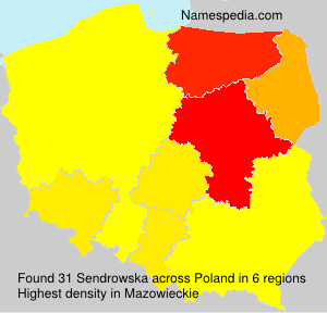 Surname Sendrowska in Poland Surname Sendrowska in Poland