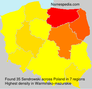 Surname Sendrowski in Poland Surname Sendrowski in Poland