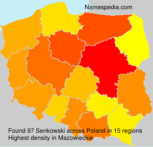 Surname Senkowski in Poland Surname Senkowski in Poland