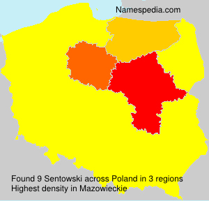 Surname Sentowski in Poland Surname Sentowski in Poland
