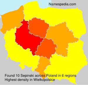 Surname Sepinski in Poland Surname Sepinski in Poland