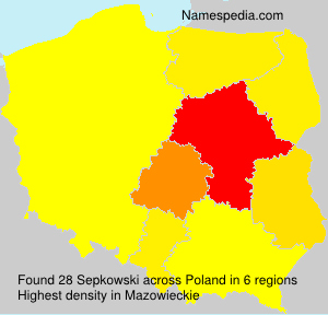 Surname Sepkowski in Poland Surname Sepkowski in Poland