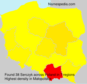 Surname Serczyk in Poland Surname Serczyk in Poland
