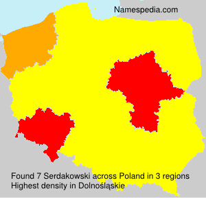 Surname Serdakowski in Poland Surname Serdakowski in Poland