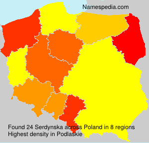 Surname Serdynska in Poland Surname Serdynska in Poland