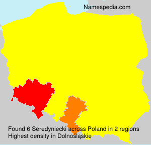 Surname Seredyniecki in Poland Surname Seredyniecki in Poland
