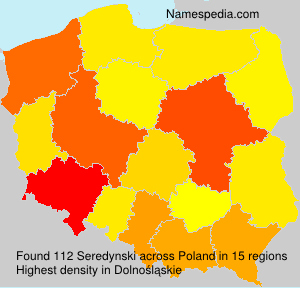 Surname Seredynski in Poland Surname Seredynski in Poland