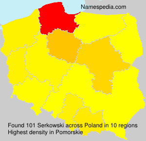 Surname Serkowski in Poland Surname Serkowski in Poland