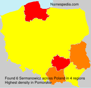 Surname Sermanowicz in Poland Surname Sermanowicz in Poland