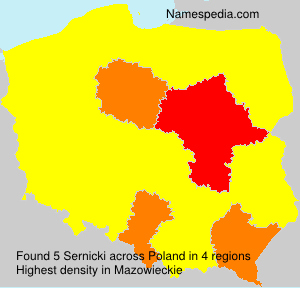 Surname Sernicki in Poland Surname Sernicki in Poland