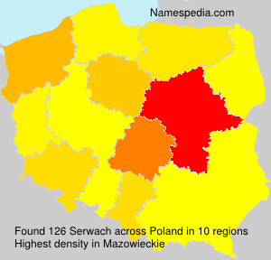 Surname Serwach in Poland Surname Serwach in Poland