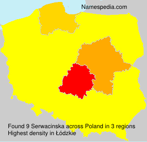 Surname Serwacinska in Poland Surname Serwacinska in Poland