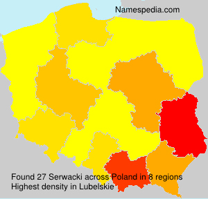 Surname Serwacki in Poland Surname Serwacki in Poland