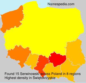 Surname Serwinowski in Poland Surname Serwinowski in Poland