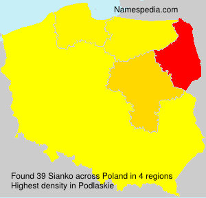 Surname Sianko in Poland Surname Sianko in Poland