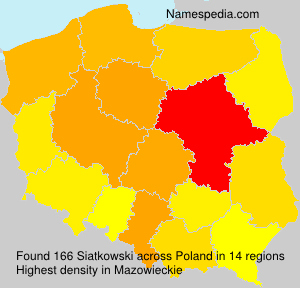 Surname Siatkowski in Poland Surname Siatkowski in Poland