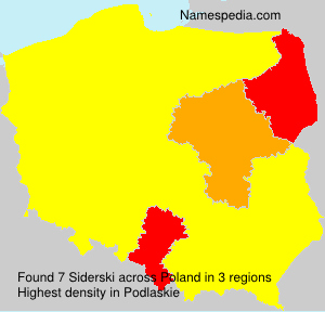 Surname Siderski in Poland Surname Siderski in Poland