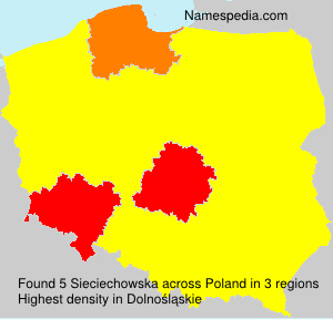 Surname Sieciechowska in Poland Surname Sieciechowska in Poland