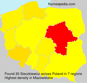 Surname Sieczkiewicz in Poland Surname Sieczkiewicz in Poland