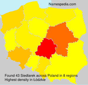 Surname Siedlarek in Poland Surname Siedlarek in Poland