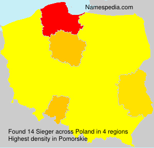 Surname Sieger in Poland Surname Sieger in Poland