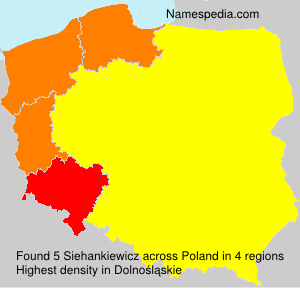 Surname Siehankiewicz in Poland Surname Siehankiewicz in Poland