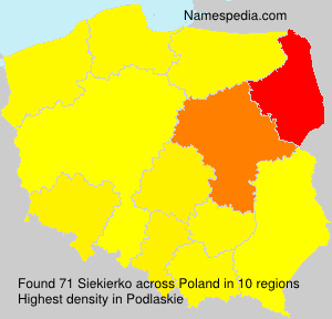 Surname Siekierko in Poland Surname Siekierko in Poland