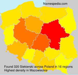 Surname Siekierski in Poland