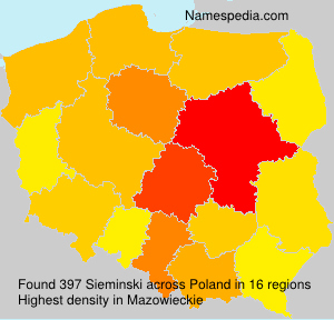 Surname Sieminski in Poland Surname Sieminski in Poland