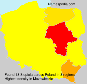 Surname Siepiola in Poland Surname Siepiola in Poland