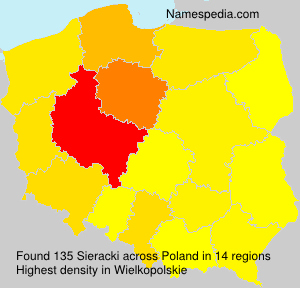 Surname Sieracki in Poland Surname Sieracki in Poland