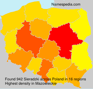 Surname Sieradzki in Poland Surname Sieradzki in Poland