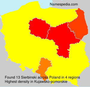Surname Sierbinski in Poland Surname Sierbinski in Poland