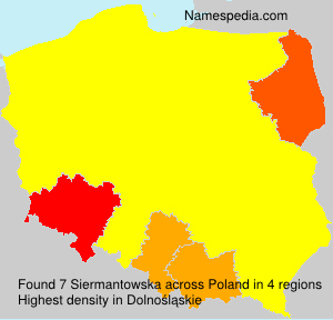Surname Siermantowska in Poland Surname Siermantowska in Poland