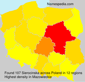 Surname Sierocinska in Poland Surname Sierocinska in Poland