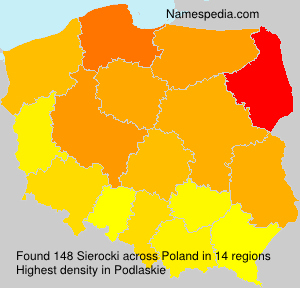 Surname Sierocki in Poland Surname Sierocki in Poland