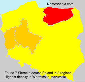 Surname Sierotko in Poland Surname Sierotko in Poland