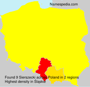 Surname Sierszecki in Poland Surname Sierszecki in Poland