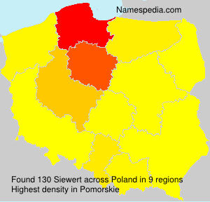 Surname Siewert in Poland Surname Siewert in Poland