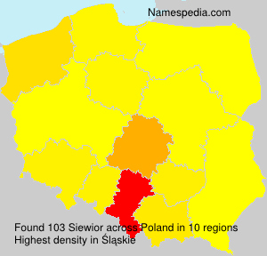 Surname Siewior in Poland Surname Siewior in Poland