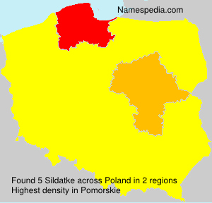 Surname Sildatke in Poland Surname Sildatke in Poland