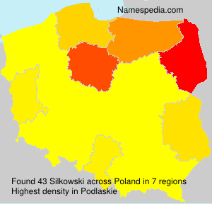 Surname Silkowski in Poland Surname Silkowski in Poland