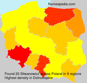 Surname Silwanowicz in Poland Surname Silwanowicz in Poland