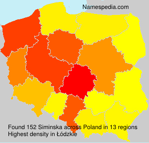 Surname Siminska in Poland Surname Siminska in Poland