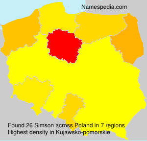 Surname Simson in Poland Surname Simson in Poland