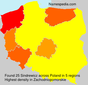 Surname Sindrewicz in Poland Surname Sindrewicz in Poland