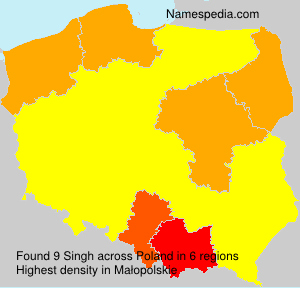 Surname Singh in Poland Surname Singh in Poland