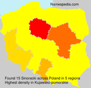 Surname Sinoracki in Poland Surname Sinoracki in Poland