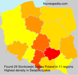 Surname Sionkowski in Poland Surname Sionkowski in Poland